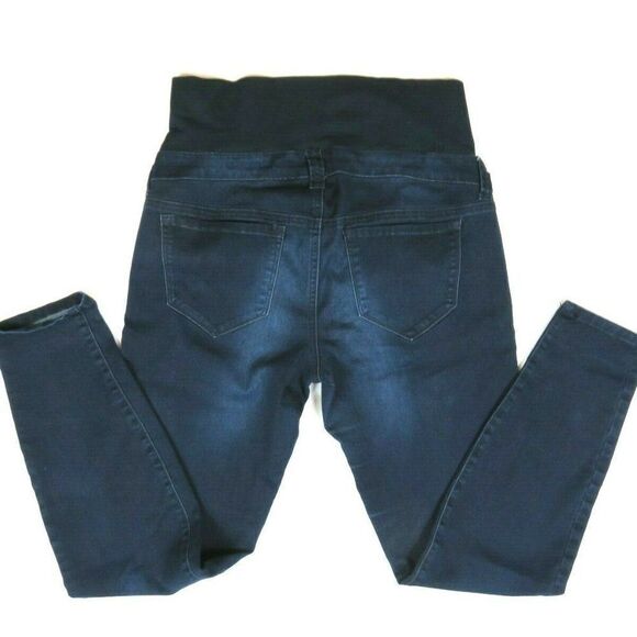 Thyme Maternity Jeans Stretch Cotton Blend Stretch Panel Pull-On Women's Size M - Picture 5 of 9